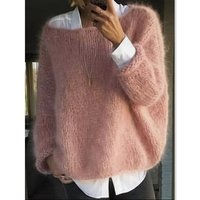 Women's Clothing autumn and winter knitted tops fashionable casual sweater women's clothing