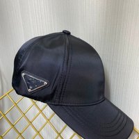 P Brand New Nylon Fabric Inverted Triangle Side Logo Baseball Cap Quality Good For Men And Women All Seasons Correct