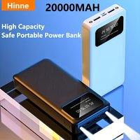 10000/20000 MAh High-capacity Portable Power Bank, 5V2.1A Portable USB Charger, Compatible With Android/iPhone Devices