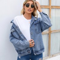 Clothing Retro Washed Denim Jacket Top