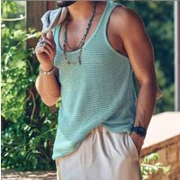 Clothing Early Autumn Casual Solid Sleeveless Large Vest Top