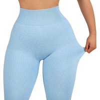 Women's Yoga Three-dimensional Strip Yoga Solid Color Leggings Yoga Pants