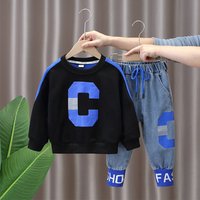Kid’s Clothing Boys suits spring and autumn clothes 2024 new children’s autumn stylish sweatshirt baby boy handsome casual sportswear