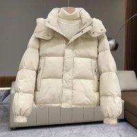 Cozy Winter Puffer Jacket – Short Hooded Cotton Padded Coat Slim Fit Warm Outerwear Petite & Plus