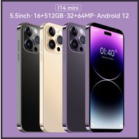 2023 Cross border Mobile Phone I14 Mini 5.5 inch Android Smartphone 16+512