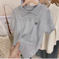 Women’s Clothing College Twisted Bow Embroidered Sweater Temperament All Match Tops