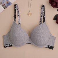 Cotton Mold Bra Underwire Sexy Lingerie Fashion Adjustable Stock Letters