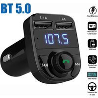 Car Wireless Bluetooth FM Transmitter MP3 Player USB Car Charger Adapter