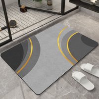 Bathroom Absorbent Floor Mats Diatom Mud Soft Mats Toilet Foot Mats Toilet Door Non Slip Household Quick Drying Bathroom Mats