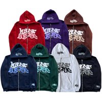 Clothing Street Fashion Y2K Gothic Punk Hip Hop Fashion Zipper Sweater Jacket