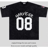 Retro Letter Patch Embroidered Jersey Sports Short Sleeved T Shirt Loose Fitting Versatile Trendy Top Summer