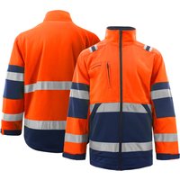 Men's Clothing Outdoor Windproof Reflective Strip Jacket Work Clothes Plus Velvet Sweater Coat