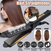 Hair Straightener Four gear Temperature Adjustment Ceramic Tourmaline Ionic Flat Iron Widen Panel Professional Styling Tool