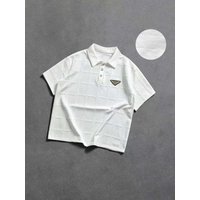 Men's Clothing Casual Jacquard Summer New Men's Slim Breathable Lapel Shirt Short Sleeved Shirt Men