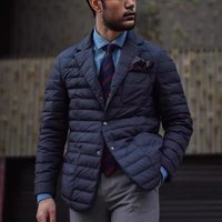Classic Slim Fit Wool Blend Blazer Jacket Stylish Winter Coat Notch Lapel & Side Pockets Business & Casual Wear