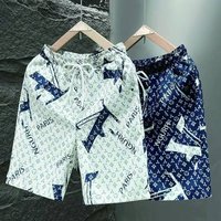 Men's Casual Straight-Leg Shorts for Beach and Sports