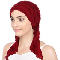 new cow louver two long tail turban hat breathable, versatile and comfortable airplane hat bag turban hat