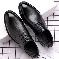 Leather For New Business Dress, Casual Breathable Men's British And Korean Version Pointed Groom's Wedding Shoes