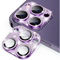 Bling Metal Glitter Diamond Camera Lens Protector iPhone 14 13 12 11 Pro Max Plus 13 12 Mini 14 Pro Glass Screen Protection