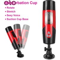 Male Masturbator Automatic Telescopic Rotatio Sexy Voice Suckig hie 7 Adjustable Modes Real Vagia Sex Toy 2024