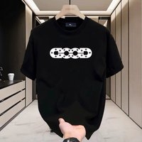 Clothing 2025 Summer Heavyweight Cotton Short Sleeved T Shirt Loose Trendy Handsome High End Half Sleeved Tops Clothing