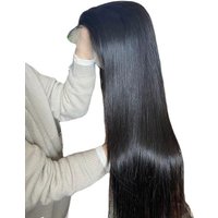 wig long straight hair front lace long hair full headgear factory spot one piece dropshipping