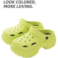 Summer, New EVA Hole Shoes Home Decor With High Heels A Sense Of Stepping Feces, Anti Slip, And Wearing Sandals On The Nti Nd