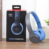 P47 Over Ear Wireless Bluetooth Headphones Memory Card Slot