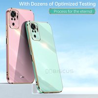 Case For Xiaomi Redmi Note 10S 10 Pro 7 8 8T Funda Redmi Note 11 11S Redmi 10C 10A 9T 9A 9 Luxury Plating Silicone Carca