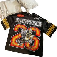 Clothing Streetwear T Shirt Retro Hip Hop Graphic Print Punk Rock Crew Neck Short Sleeve Top