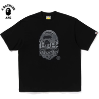 BATHING APE BAPE Hip Hop Style Ape Head Pure Cotton Short Sleeved T shirt