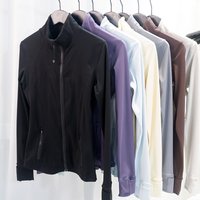 Slim Fit Zip Up Yoga Jacket Breathable Quick Dry & Sun Protection Versatile Workout & Casual Wear
