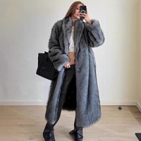 Eco Friendly Faux Fur Coat – Fashionable Fox & Raccoon Style Winter Jacket Office Ready Outerwear