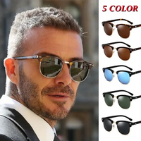 Fashion Vintage Polarized Sunglasses Sunglasses Rimless Classic Leopard Sunglasses UV400