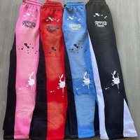 Clothing Urban Graffiti Print Jogger Pants Streetwear Casual Sweatpants Asymmetric Design Loose Fit & 