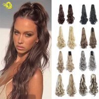 Clip-in Ponytail Extension With Long Wavy Hair, Heat Resistant Synthetic Hairpiece For Women, Multiple Colors Available