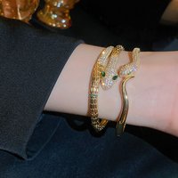 Unique Snake Shaped Bracelet With Fashionable And High-end Design, Personalized Light Luxury And Creative Style Bracelet