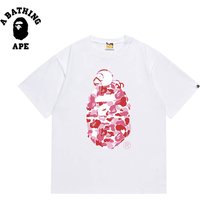 BATHING APE BAPE Sleeping Monkey Ape Head Pattern Short Sleeve T shirt Made Pure Cotton Fabric