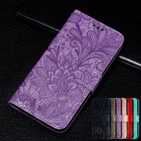 Lace flower Leather wallet Case for xiaomi Redmi Note 11 10 Pro 7 6 8 8T Redmi 10C 10A 9T 7A 8A 9C 9A Flip Case Mi A3 A2