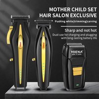 Professional Barber Clipper – Digital Display Cordless Hair Trimmer Titanium Blades & Gradient Fading 