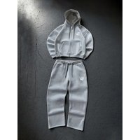 New American Retro Washed Long Sleeved Hooded Shirt Loose Casual Trousers Fashionable Japanese Sweater Suit