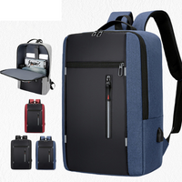 Men’s backpack men’s simple business notebook computer bag multi purpose with USB large capacity travel backpack