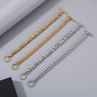 Men’s Jewelry Set Fashion Charm Bracelets Trendy Keel Chain OT Buckle Emperor Chain Personality Hand Jewelry