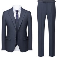 Clothing Slim Business Casual Wear Studio Photography Wedding Suit Three Piece Set