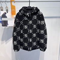 Clothing winter lambswool hooded jacket cotton thickened fashion suede couple jacket trend B1BCC4430