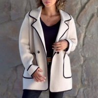 Clothing temperament suit collar double sided woolen coat