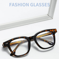 Glasse Fashion Retro Pin Leg Glasses Frame Literary Trend All Match Myopia Anti Light Glasses Frame