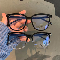 Transparent Computer Glasses Frame For Women And Men, Anti Blue Light Square Blocking Glasses, Optical Glasse
