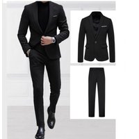 Suit Set Slim Fit Blazer & Dress Pants Wedding Banquet & Business Casual 