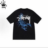 Stussy Scorpio Printed Cylindrical Short Sleeved T-shirt Made Of Pure Cotton Fabric For Both Men And Women